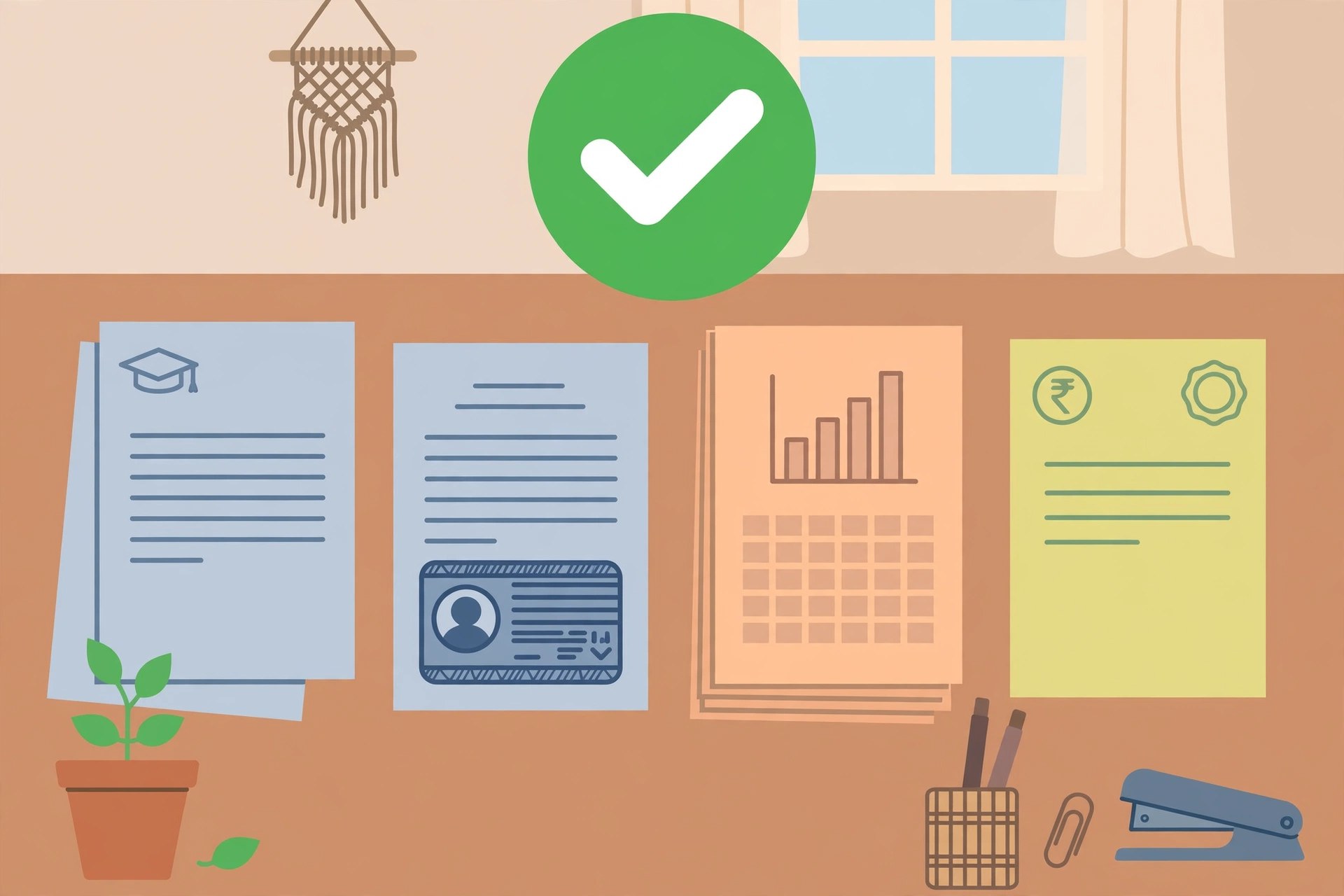 Education loan application ke liye documents checklist