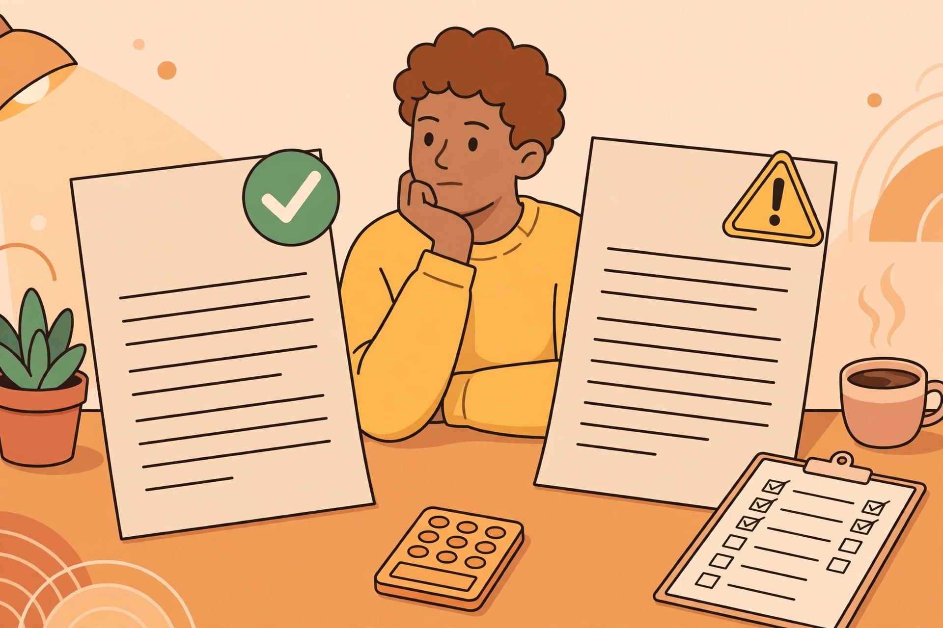 Do loan offers compare karte hue vyakti ka illustration
