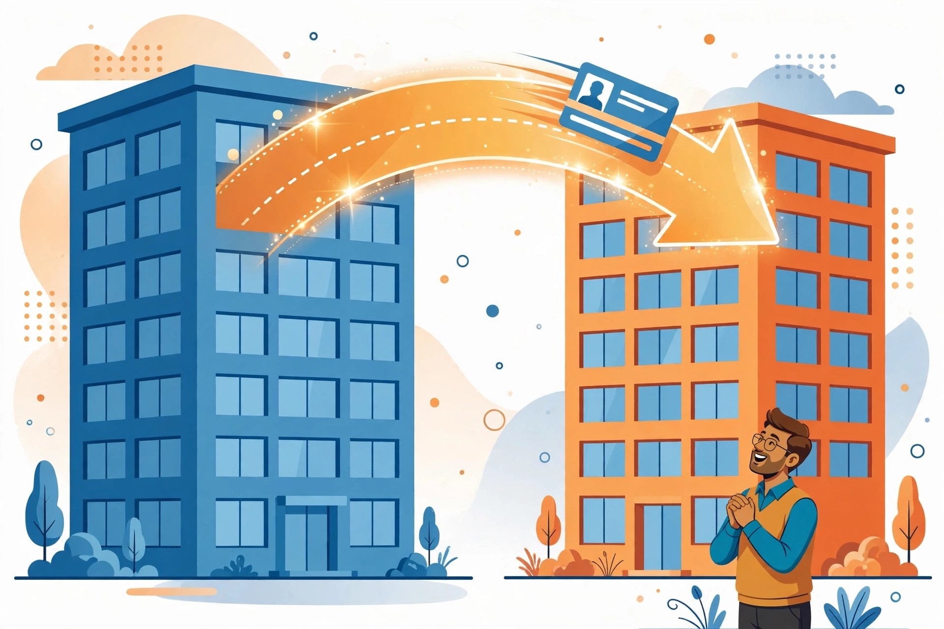 PF automatic transfer on job change illustration