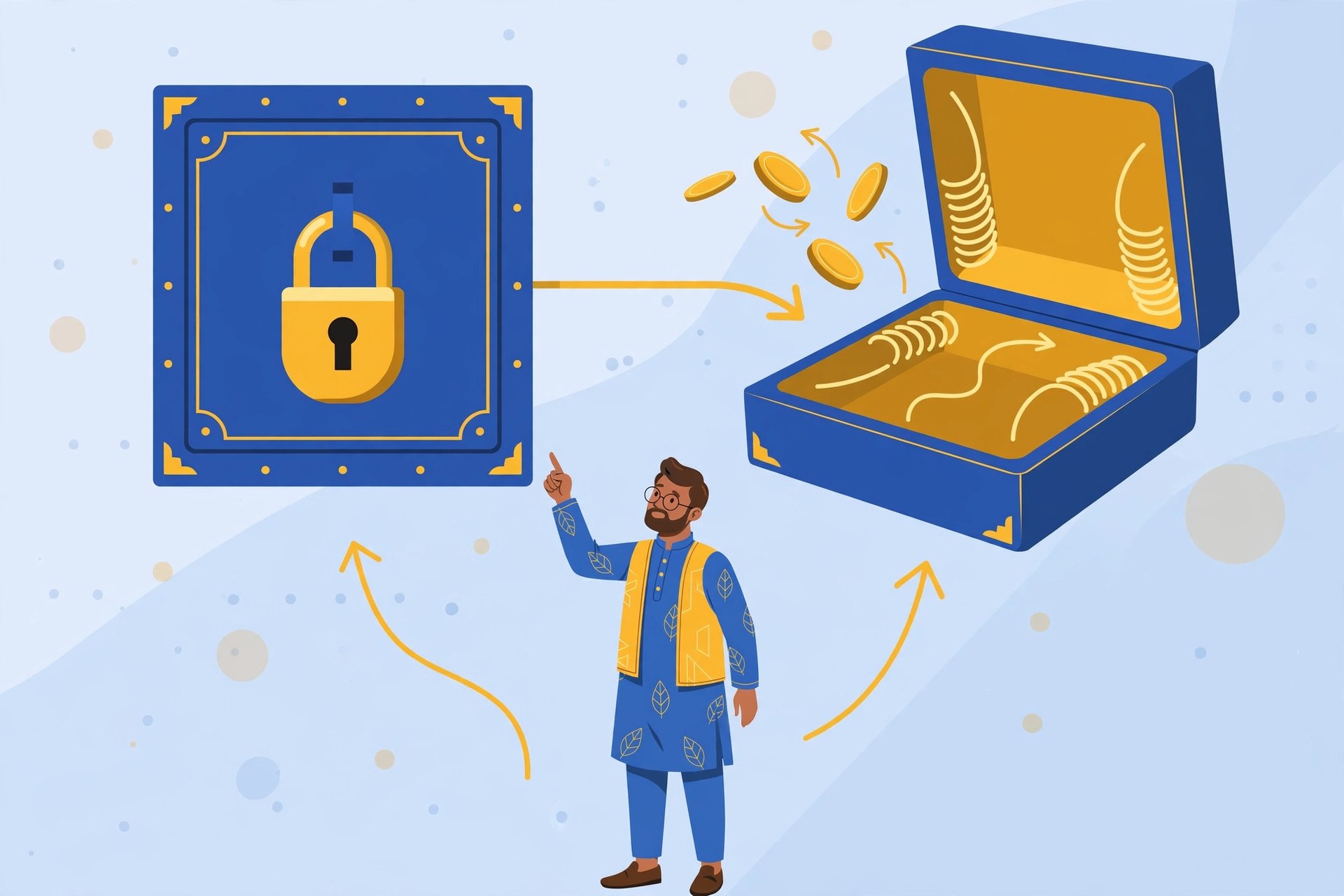 NPS Tier 1 retirement account aur Tier 2 flexible savings account ke farq ka illustration