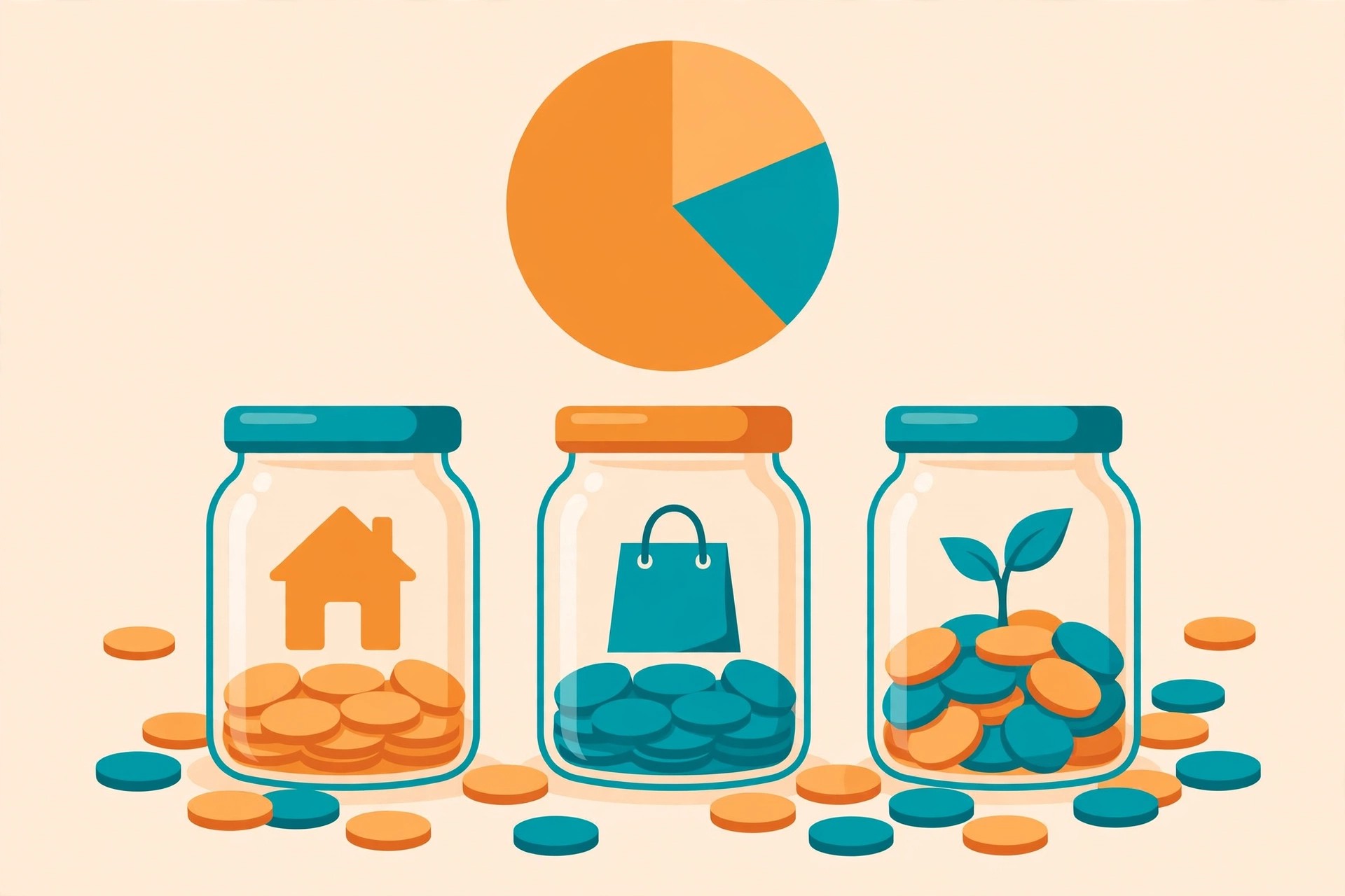 ₹25,000 salary ka monthly budget split — needs, wants aur savings illustration